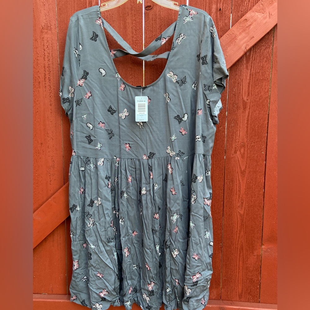 NWT Torrid Butterfly Skater Dress - Picture 11 of 11